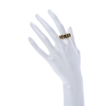 Christian Dior Metal Montaigne 30 Chain Ring Antique Gold 2 of 6