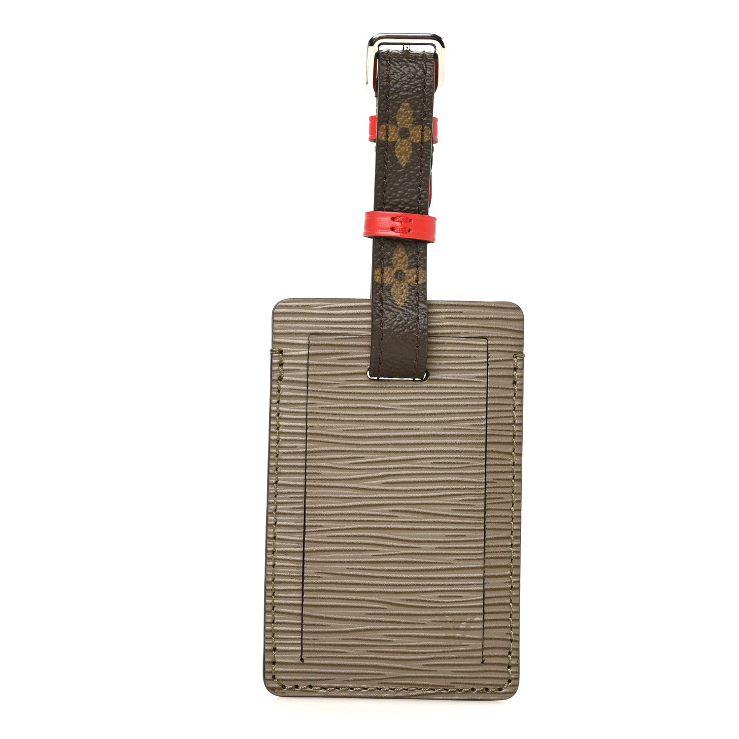 Louis Vuitton Monogram Epi Luggage Tag Brown Grey 1 of 3