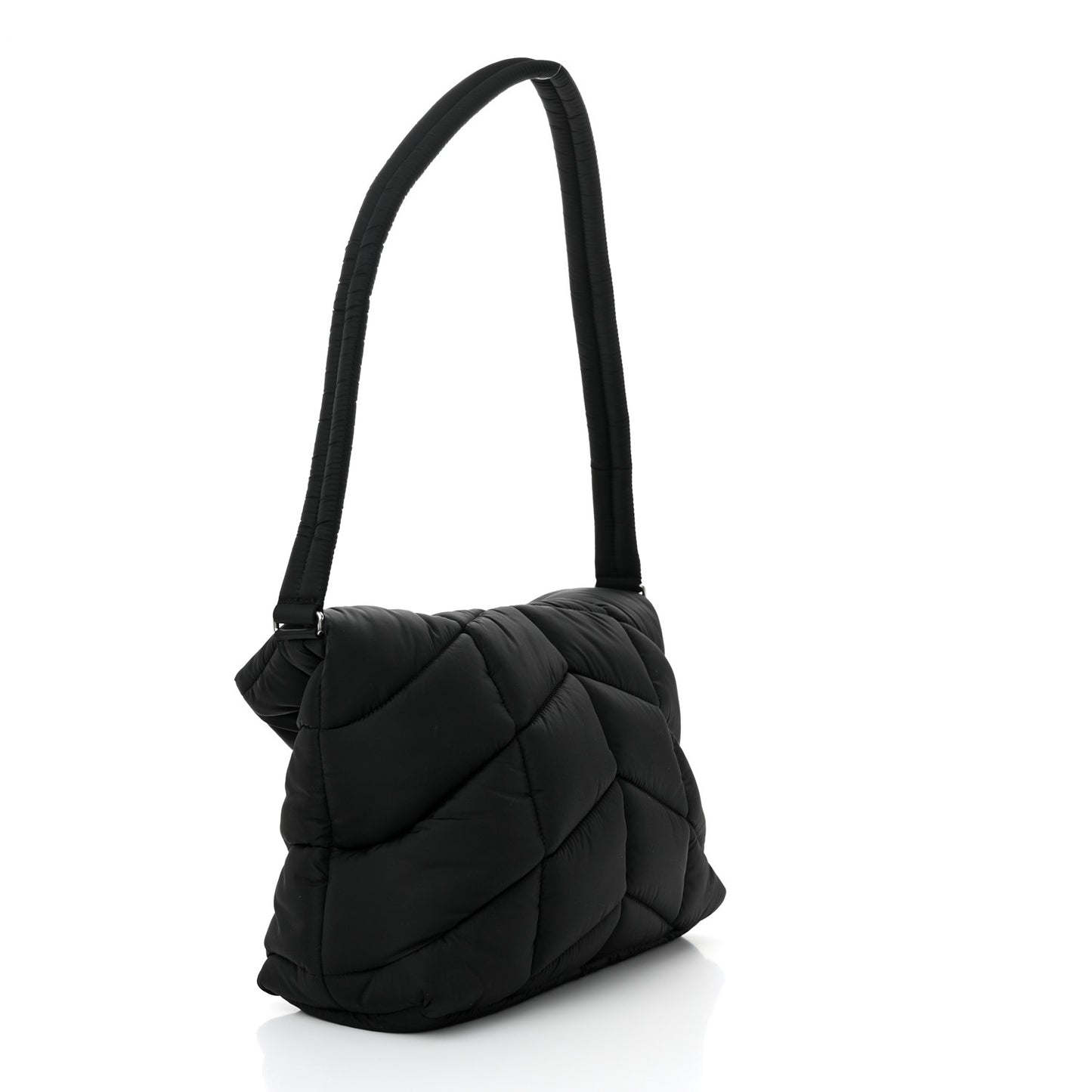 Econyl Nylon Lou Puffer Messenger Black
