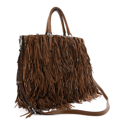 Prada Nappa Frange Fringe Hobo Noce 3 of 11