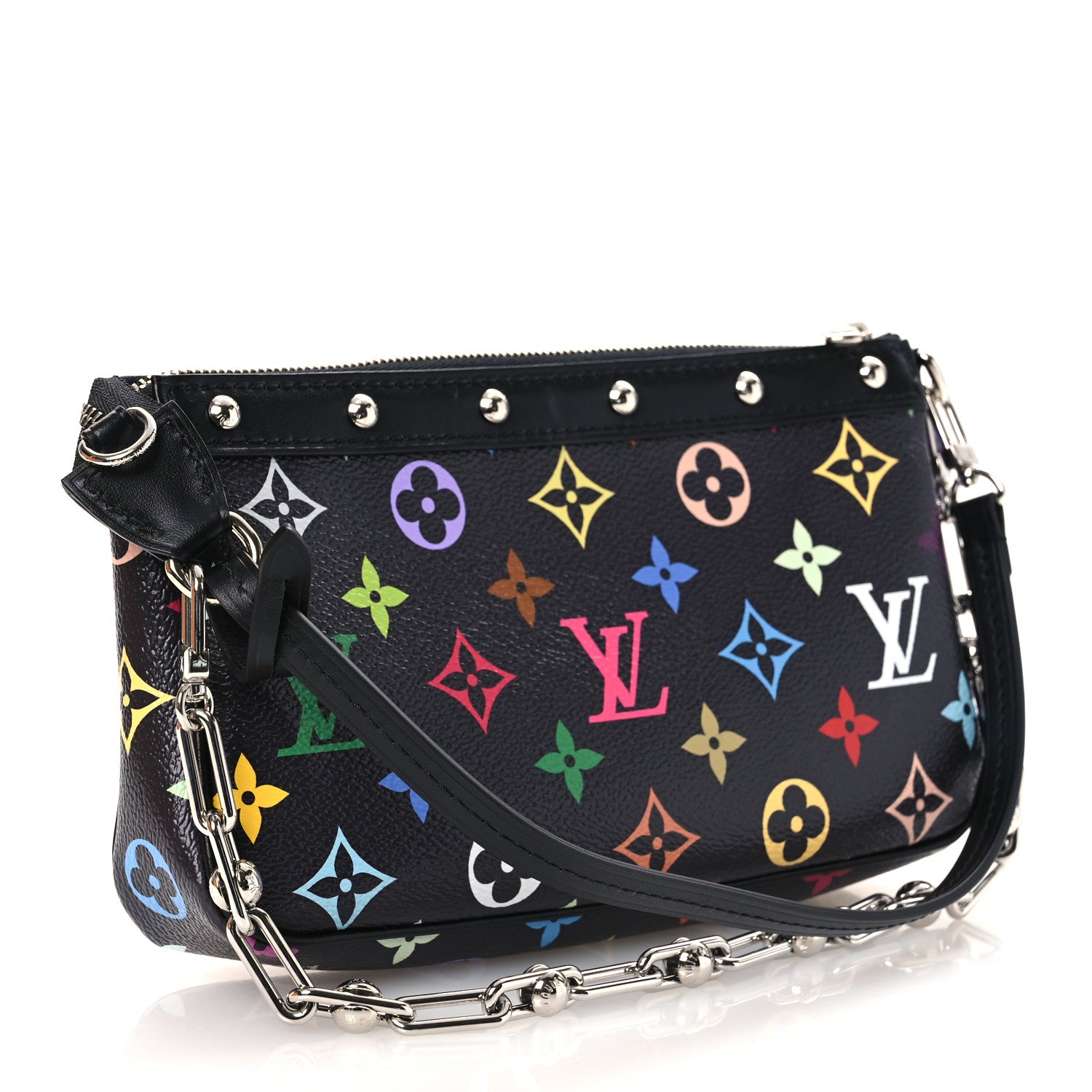 Louis Vuitton LV X TM Monogram Multicolor Pochette Accessories Black 3 of 11