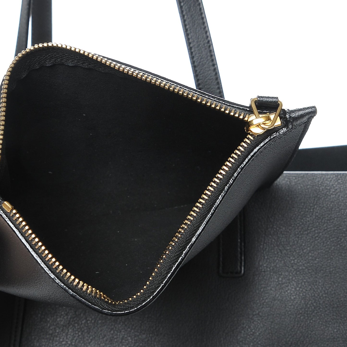 Calfskin Large Shopping Tote Black