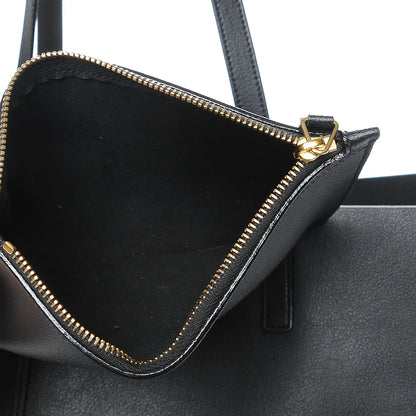 Saint Laurent Calfskin Large Shopping Tote Black 6 of 9