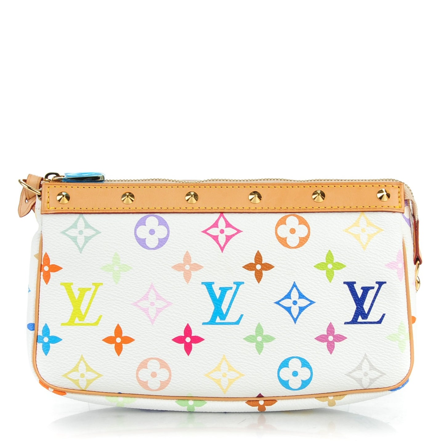 Monogram Multicolor Pochette Accessories White