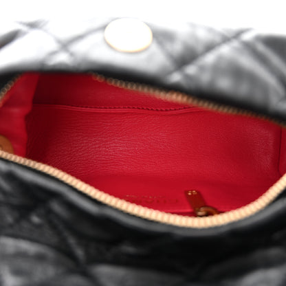 Chanel Crumpled Lambskin Quilted Small CC Links Shoulder Bag Black 5 of 11