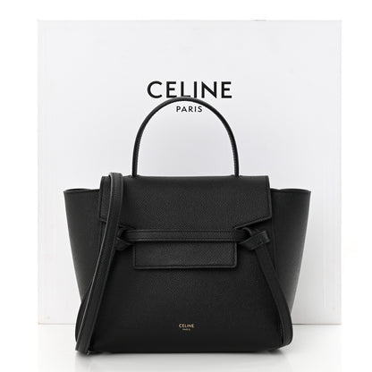 Celine Grained Calfskin Nano Belt Bag Black 11 of 11