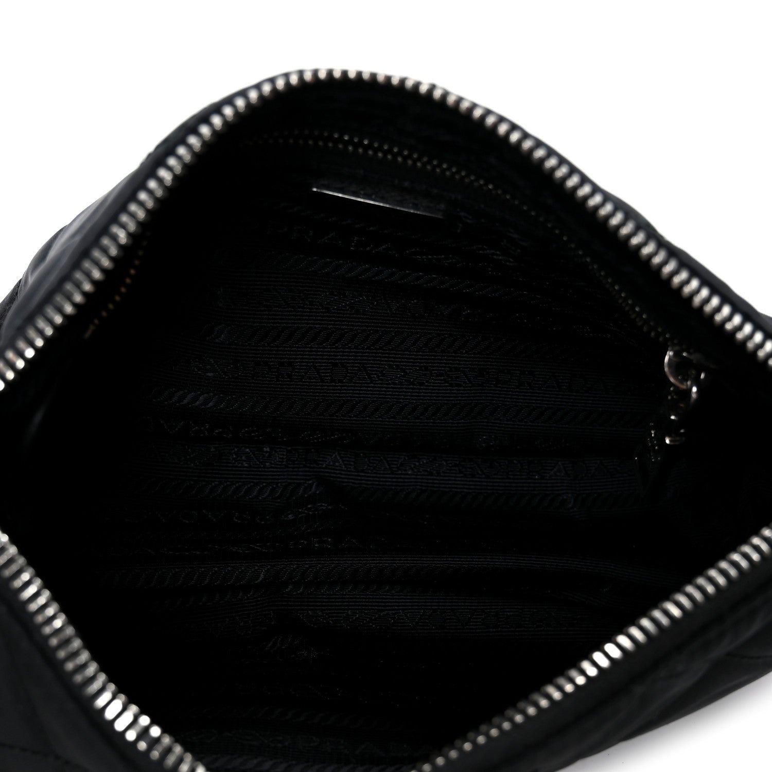 Prada Nylon Tessuto Impuntu Quilted Crossbody Bag Black 5 of 11