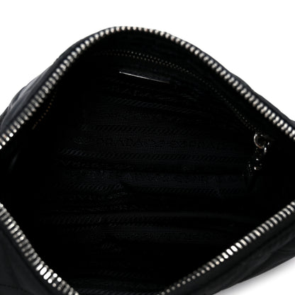 Prada Nylon Tessuto Impuntu Quilted Crossbody Bag Black 5 of 11
