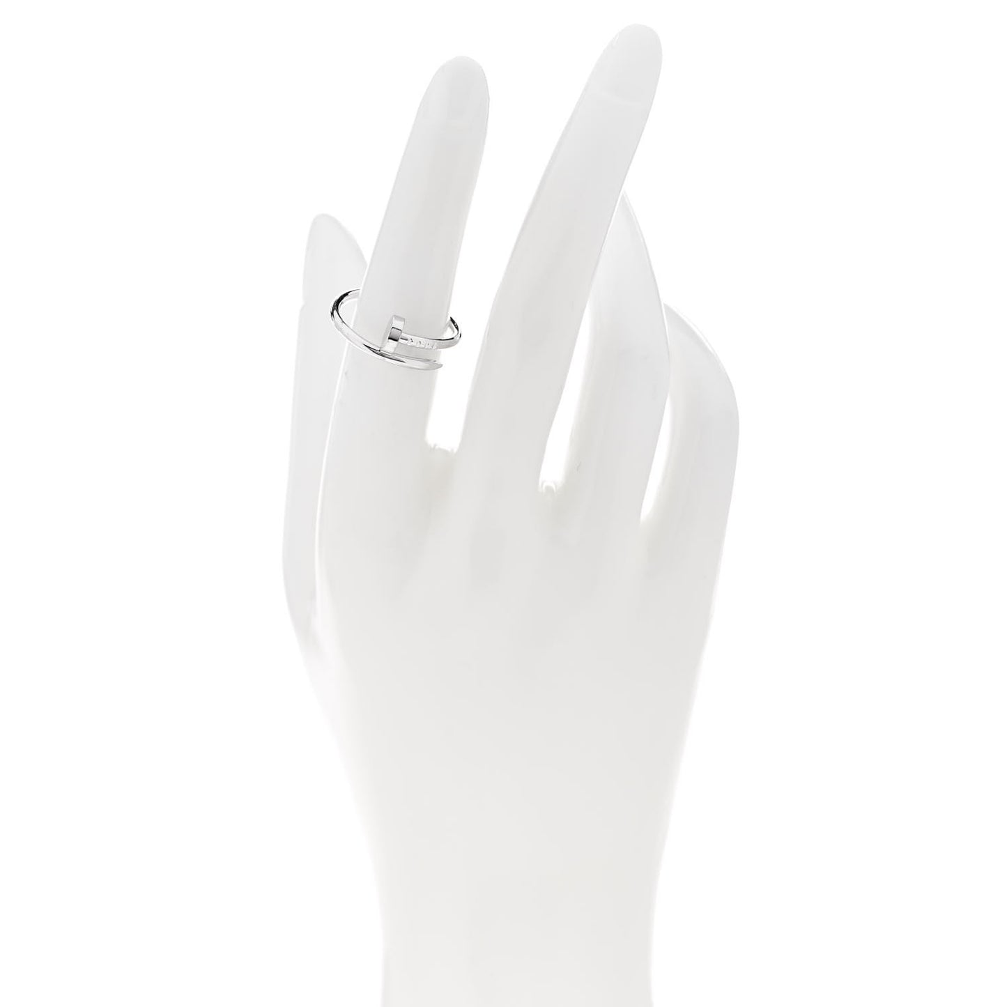 18K White Gold Small Juste Un Clou Ring 53 6.25