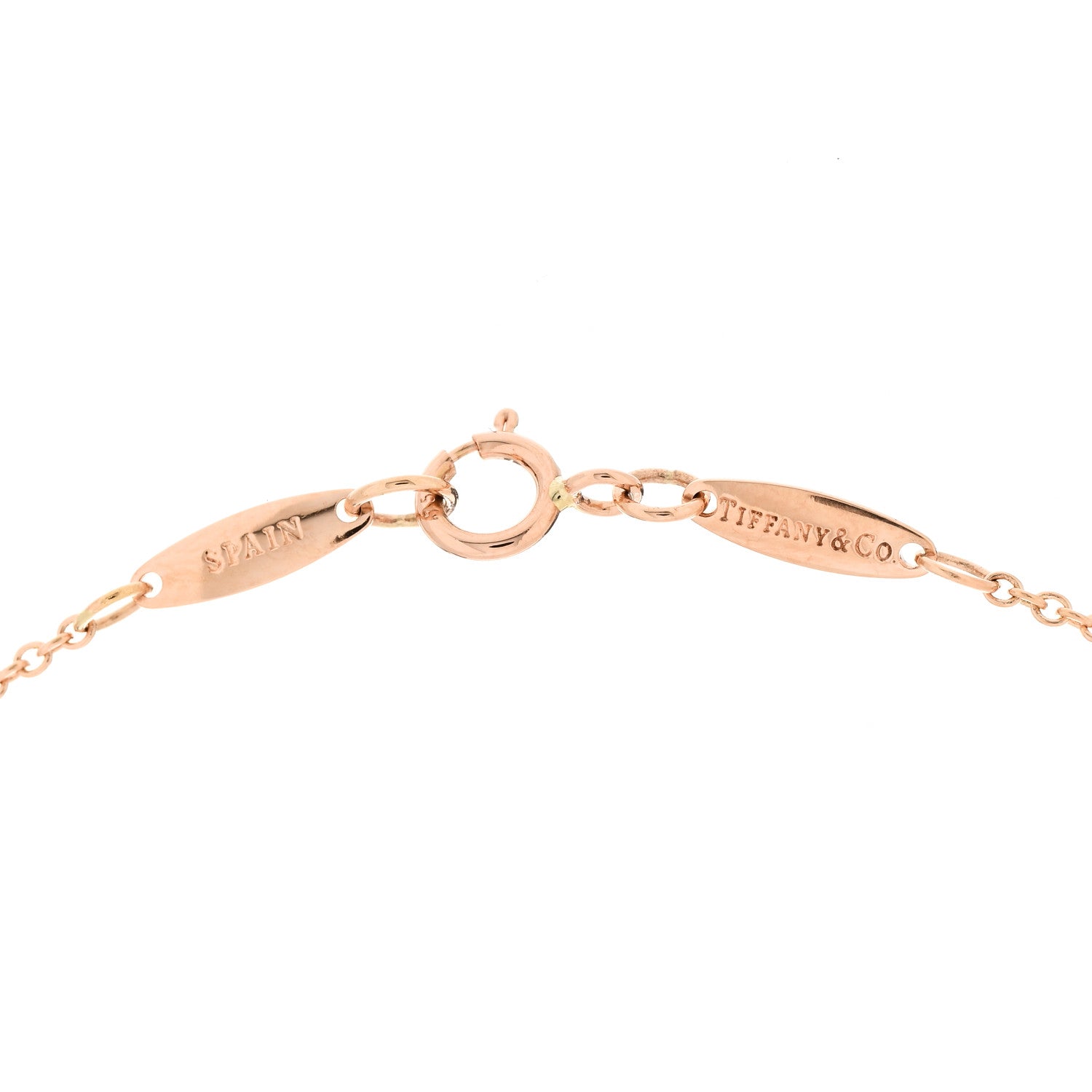 Tiffany 18K Rose Gold 12mm Elsa Peretti Cross Pendant Necklace 4 of 5