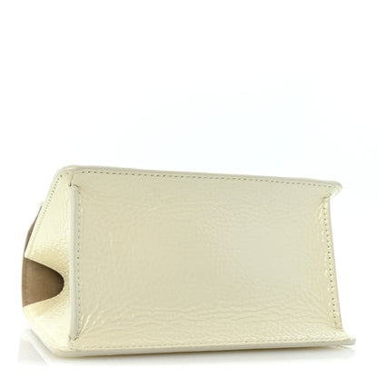 Jimmy Choo Textured Patent Calfskin Small Madeline Satchel Latte 4 of 11