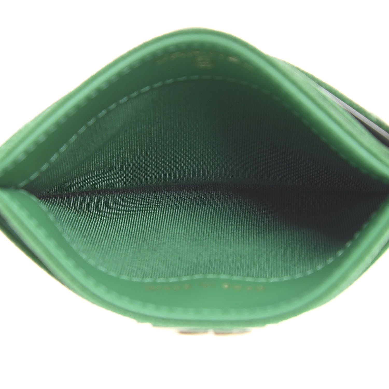 Chanel Caviar Quilted Boy Card Holder Green 4 of 8