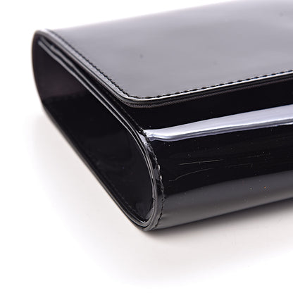 Louis Vuitton Patent Louise Clutch Black 8 of 9