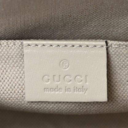 Gucci Boarded Plutone Calfskin Mini Horsebit 1955 Top Handle Bag Mystic White 6 of 13