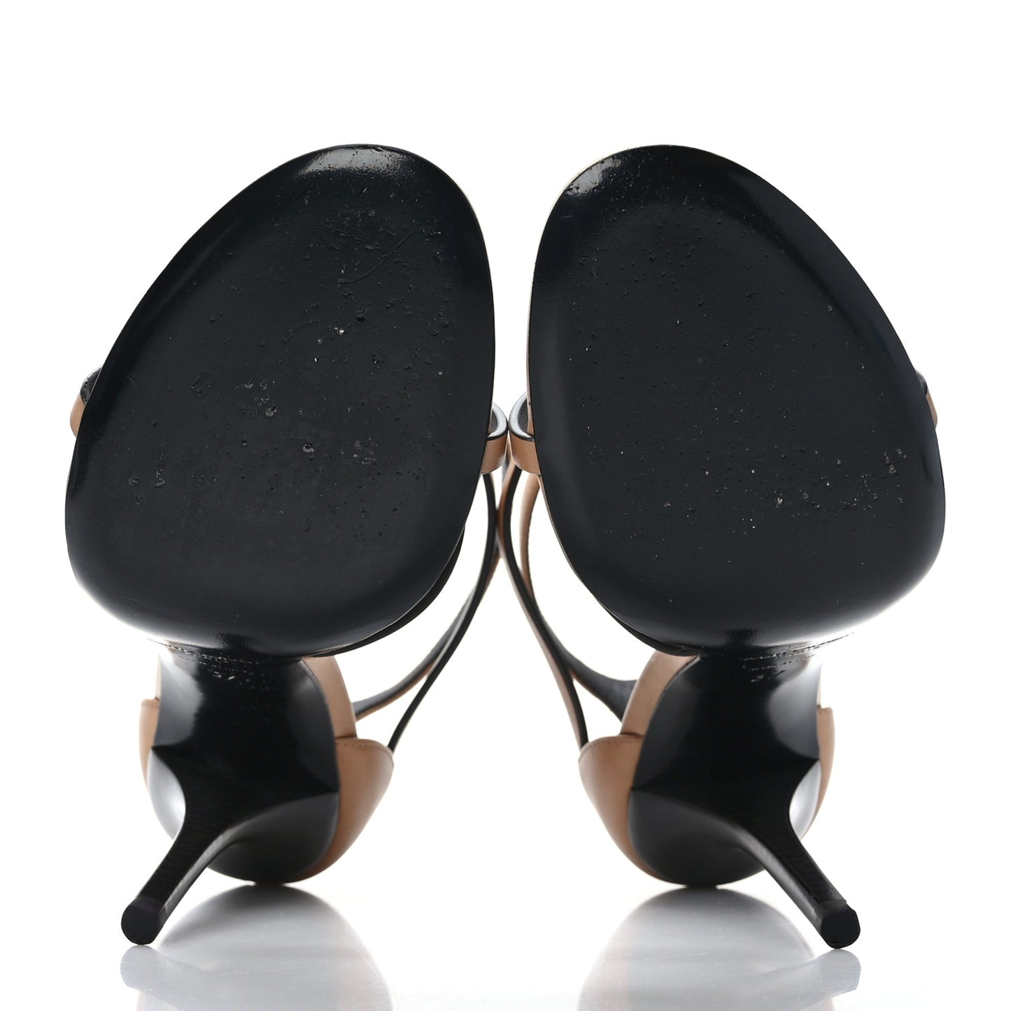Calfskin Cassandra 100 Sandals 37 Gold Brown