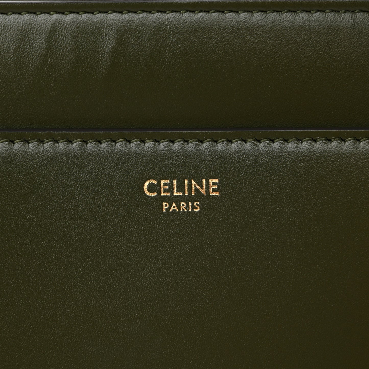 Satinated Calfskin Medium 16 Top Handle Bag Khaki