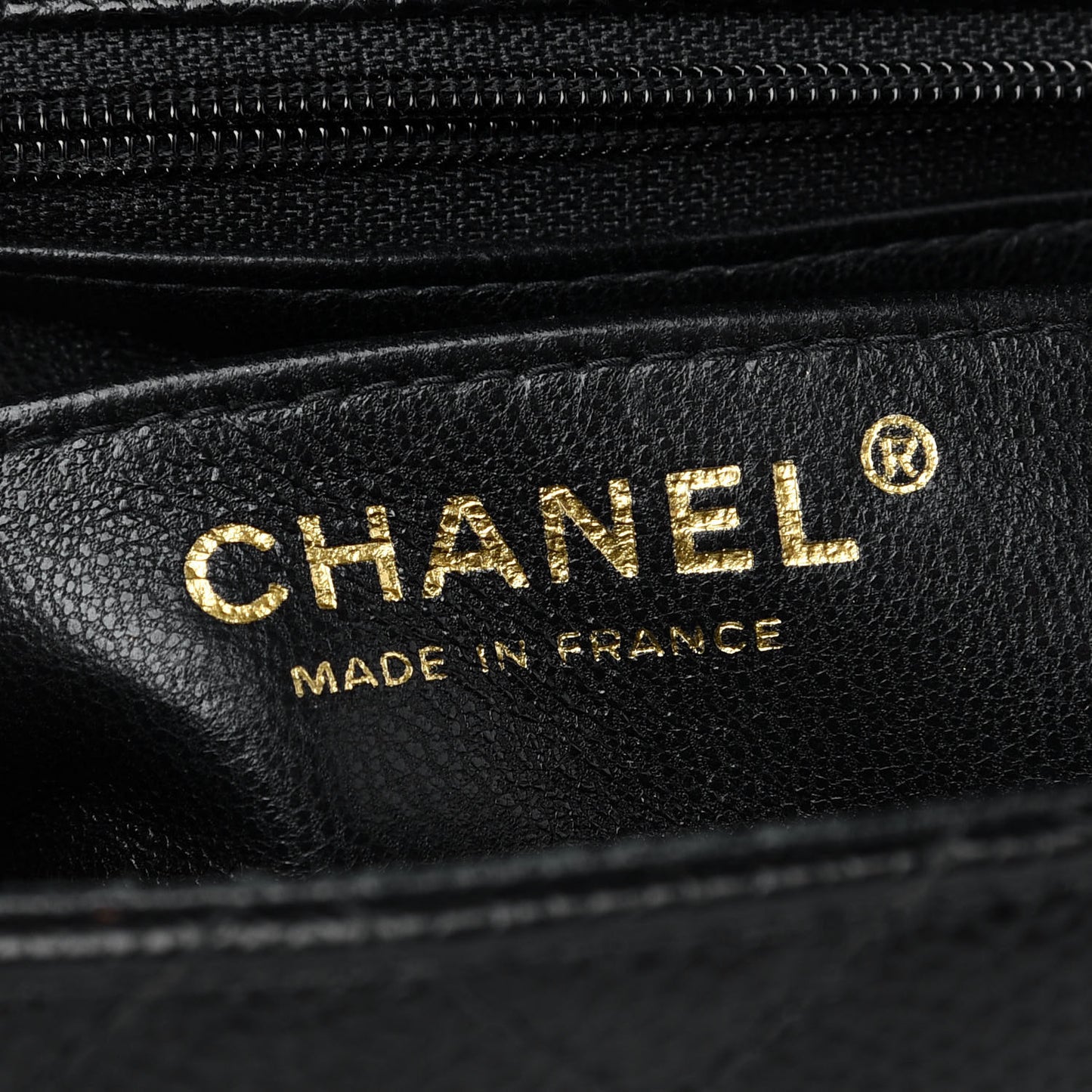 Caviar Quilted Mini Square Flap Black