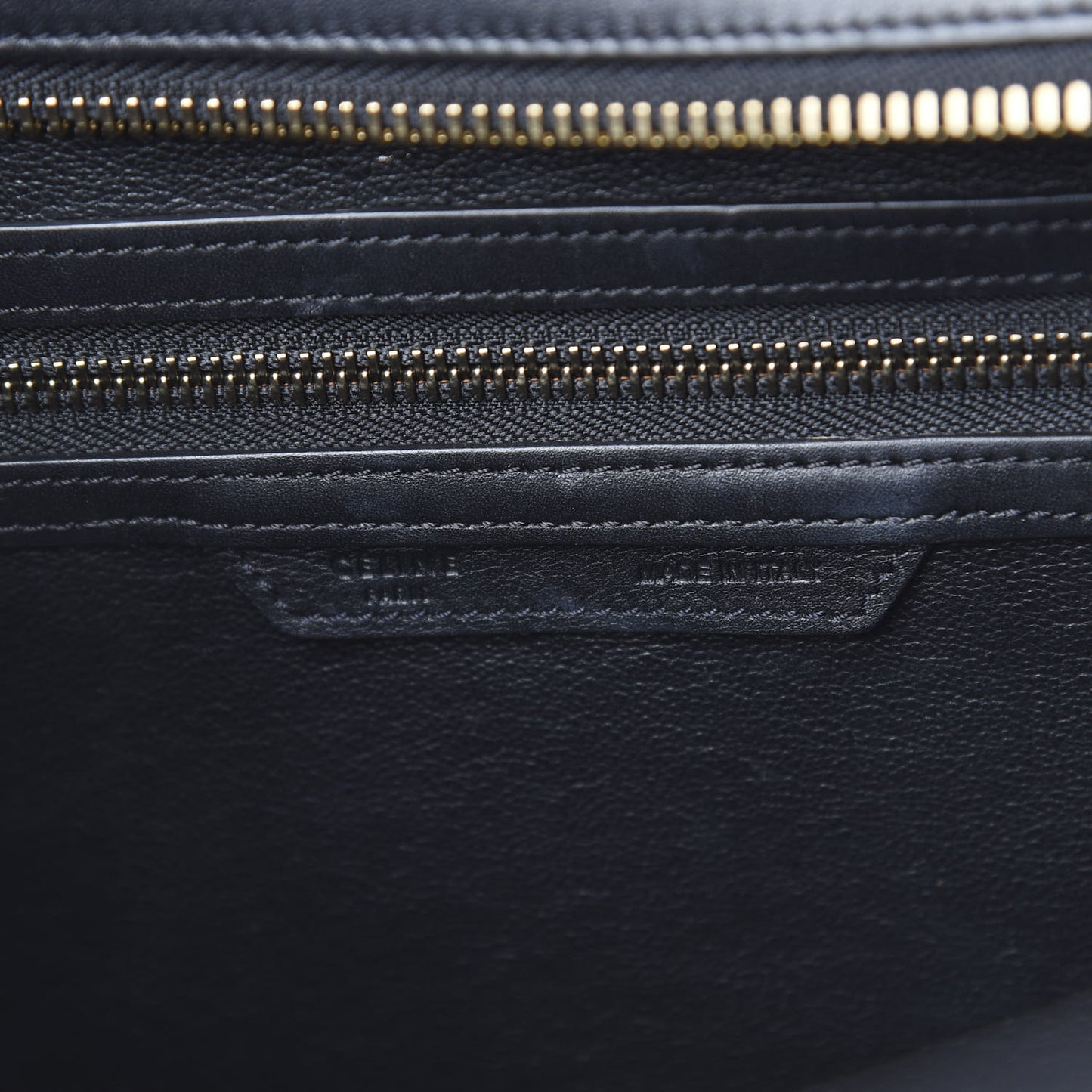 Grained Calfskin Mini Tri-Color Luggage Indigo