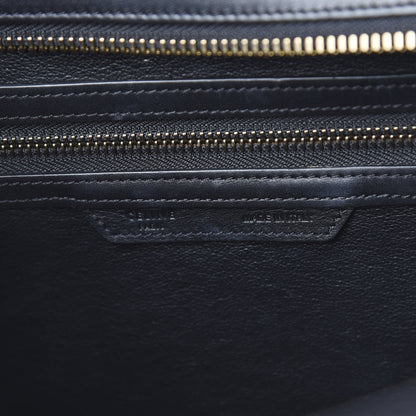 Celine Grained Calfskin Mini Tri-Color Luggage Indigo 5 of 10