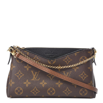 Louis Vuitton Monogram Pallas Clutch Black 1 of 11
