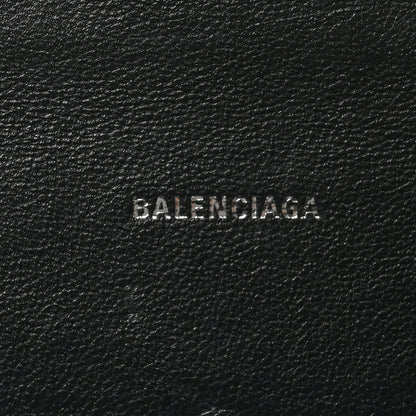 Balenciaga Metallic Calfskin Crocodile Embossed Hourglass Top Handle Bag XS Silver 6 of 10