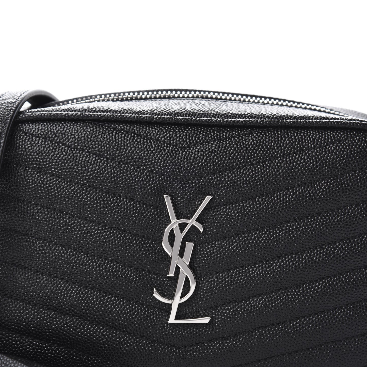 Grain De Poudre Matelasse Monogram Mini Lou Camera Bag Black