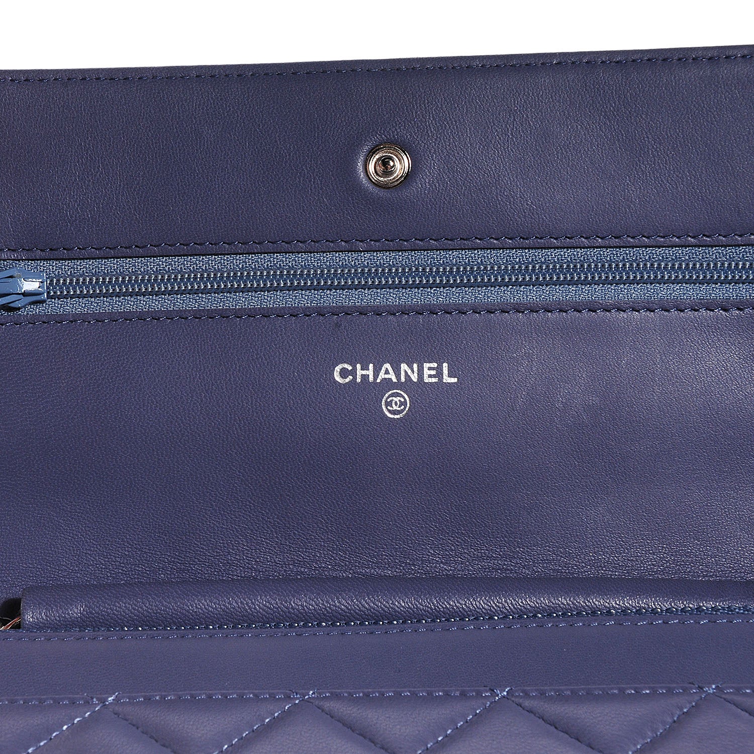 Chanel Lambskin Quilted Wallet On Chain WOC Lavender 5 of 8
