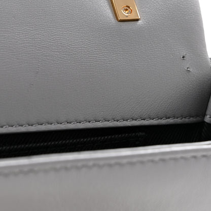 Burberry Lambskin Quilted Small Lola Bag Grey 11 of 14