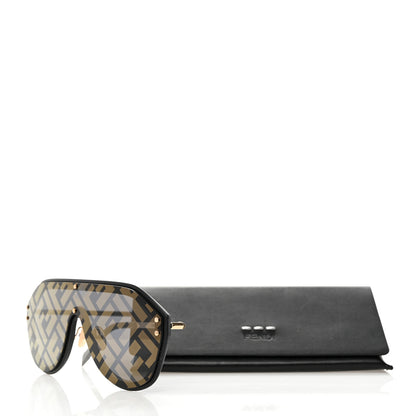 Fendi FF Fabulous Shield Sunglasses FF M0039/G/S Black 8 of 8