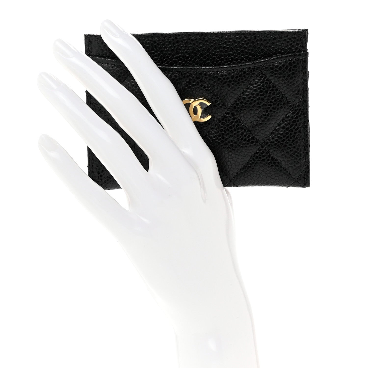 Chanel Caviar Quilted Card Holder Black 3 of 9