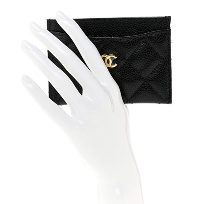 Chanel Caviar Quilted Card Holder Black 3 of 9