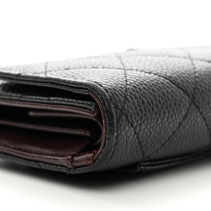 Chanel Caviar Quilted Large Flap Wallet Black 13 of 14