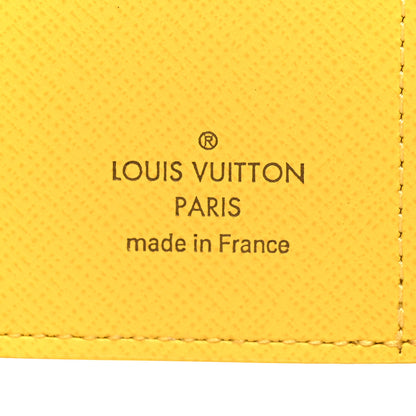 Louis Vuitton Damier Azur Zoe Wallet Jaune Pale 7 of 9