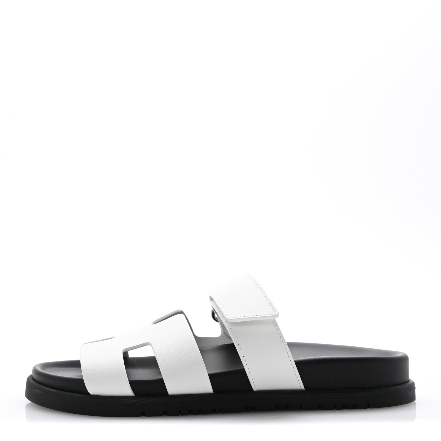 Hermes Calfskin Womens Chypre Sandals 36 White 1 of 10