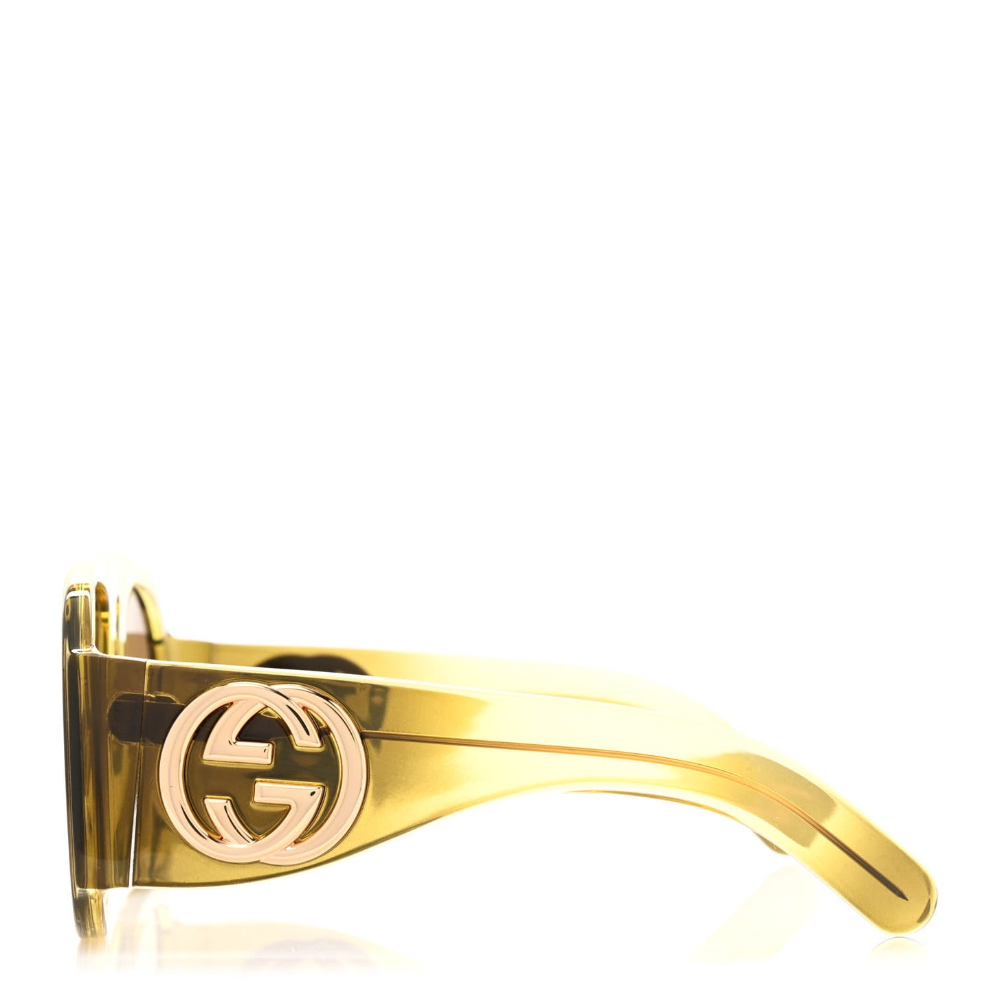 Oversized Aviator Sunglasses GG0152S Yellow