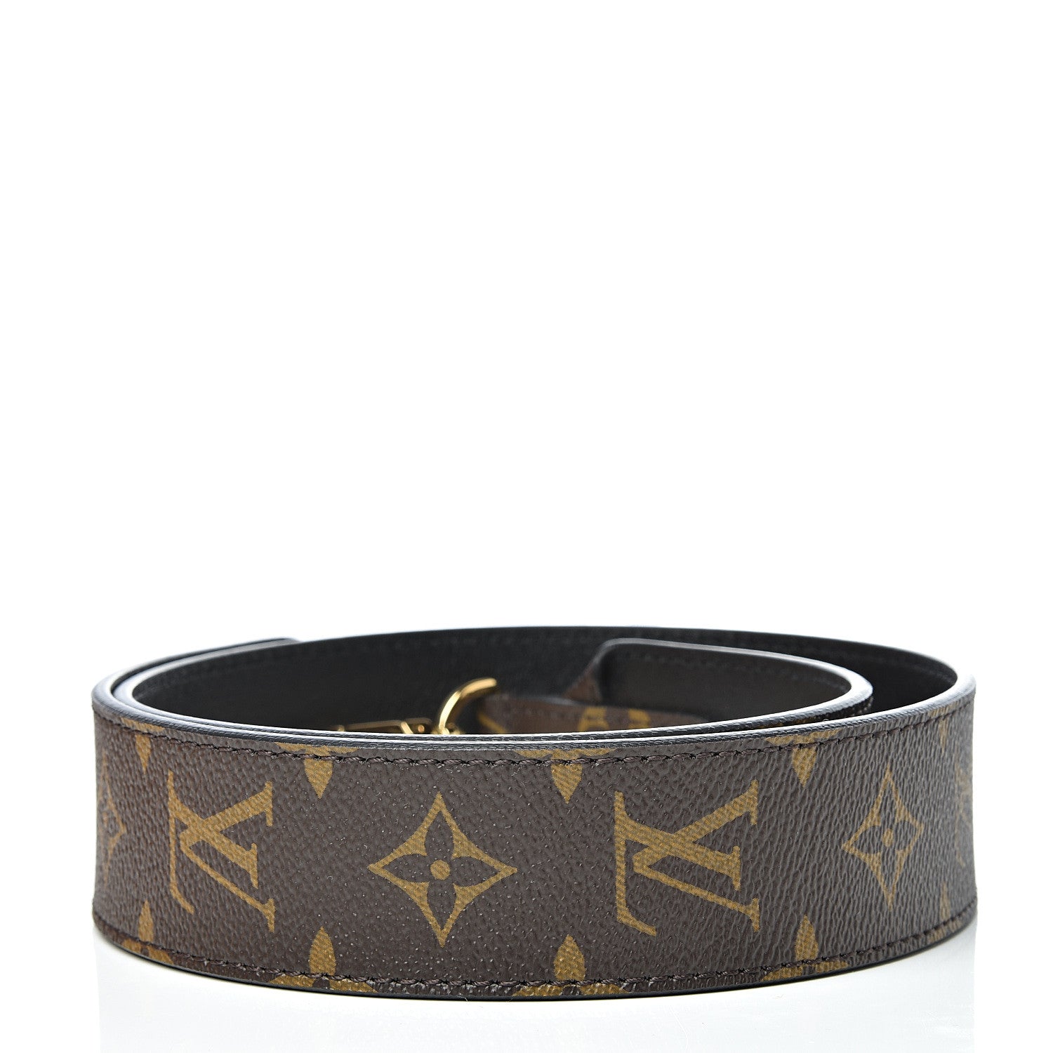Louis Vuitton Monogram Bandouliere Shoulder Strap Black 2 of 5