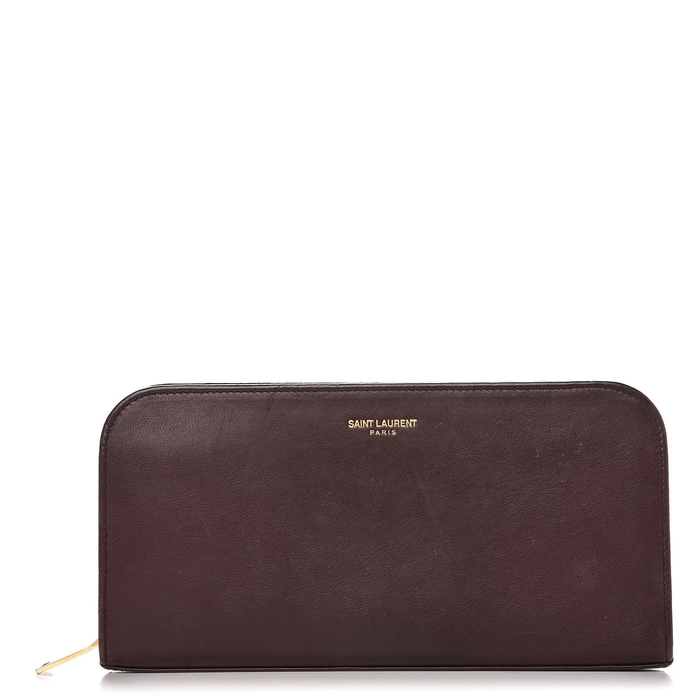 Calfskin Classic Zip Around Continental Wallet Bordeaux