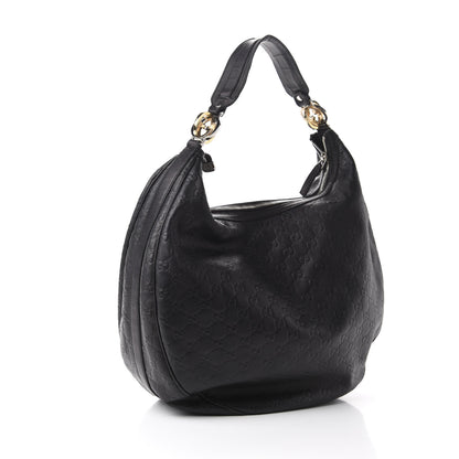 Gucci Guccissima Large GG Twins Hobo Black 3 of 10