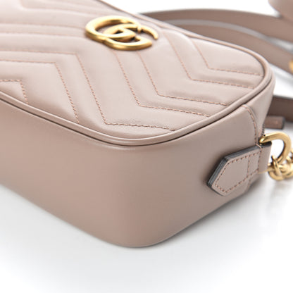 Gucci Calfskin Matelasse Mini GG Marmont Chain Shoulder Bag Porcelain Rose 8 of 8