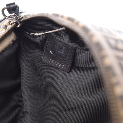 Fendi Zucchino Vitello Pocket Waist Bag Beige Azzurro Blue 10 of 11