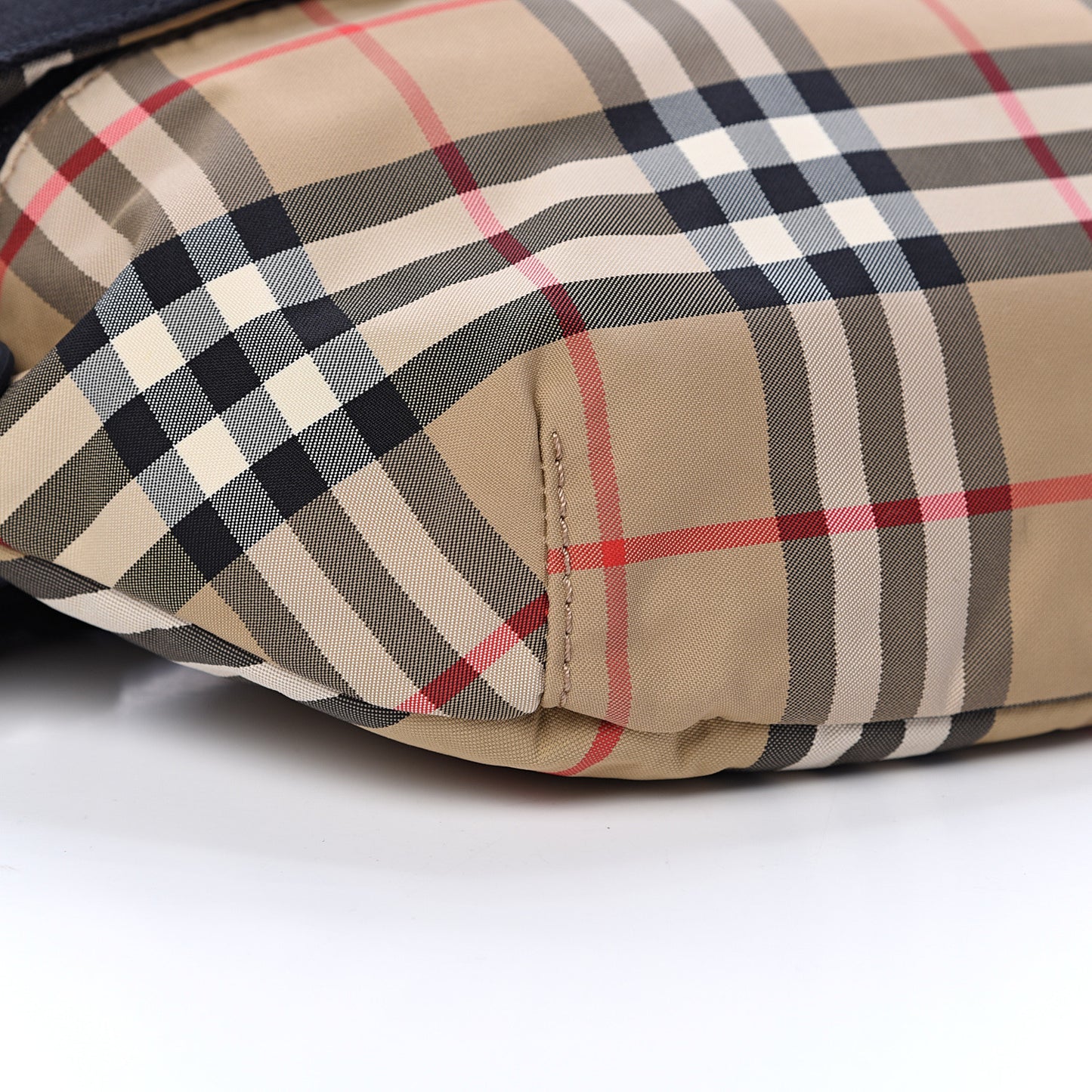 Nylon Vintage Check Sonny Bum Bag Archive Beige Black