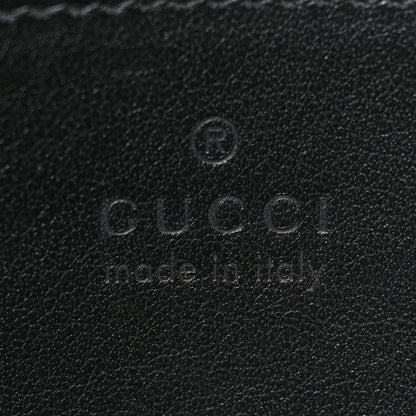 Gucci Calfskin Matelasse Monochrome Mini GG Marmont Shoulder Bag Black 5 of 9