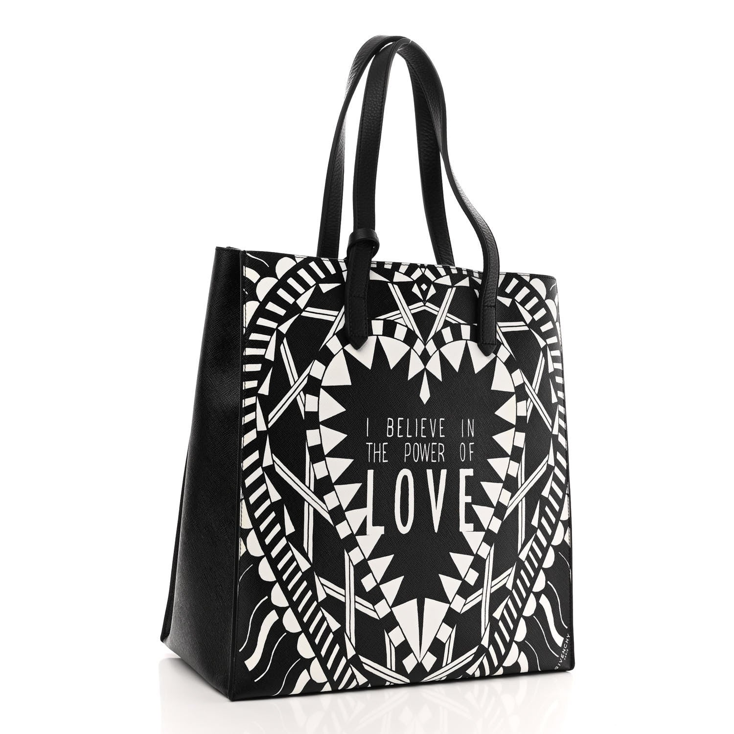 Givenchy Calfskin Power of Love Print Tote Black 4 of 9