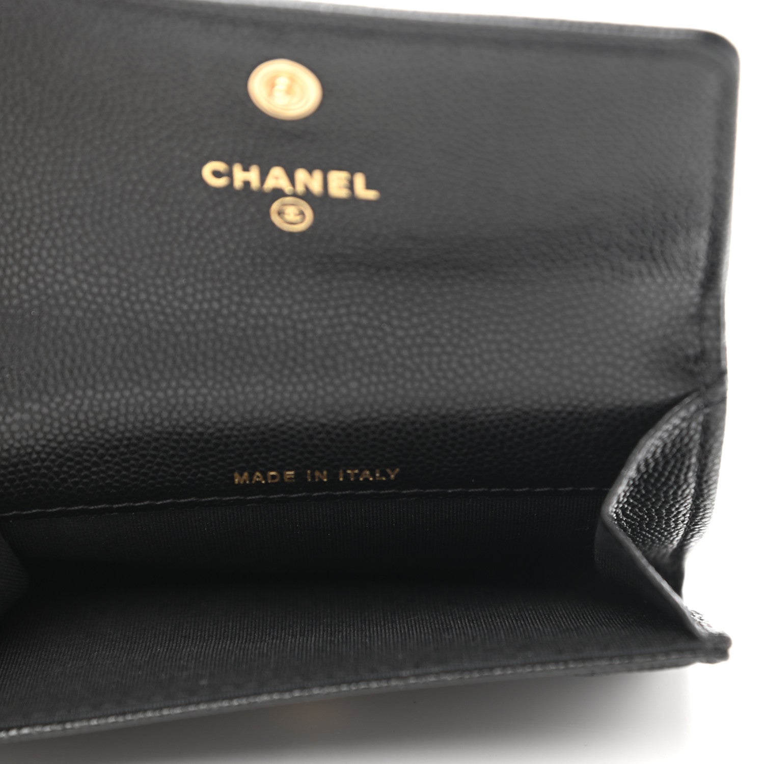 Chanel Caviar Quilted Boy Flap Card Holder Black 5 of 10