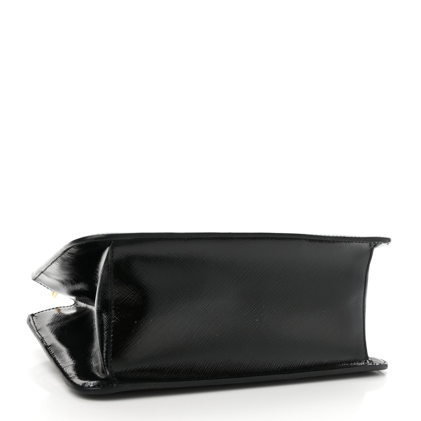 Saffiano Vernice Mini Galleria Double Zip Black