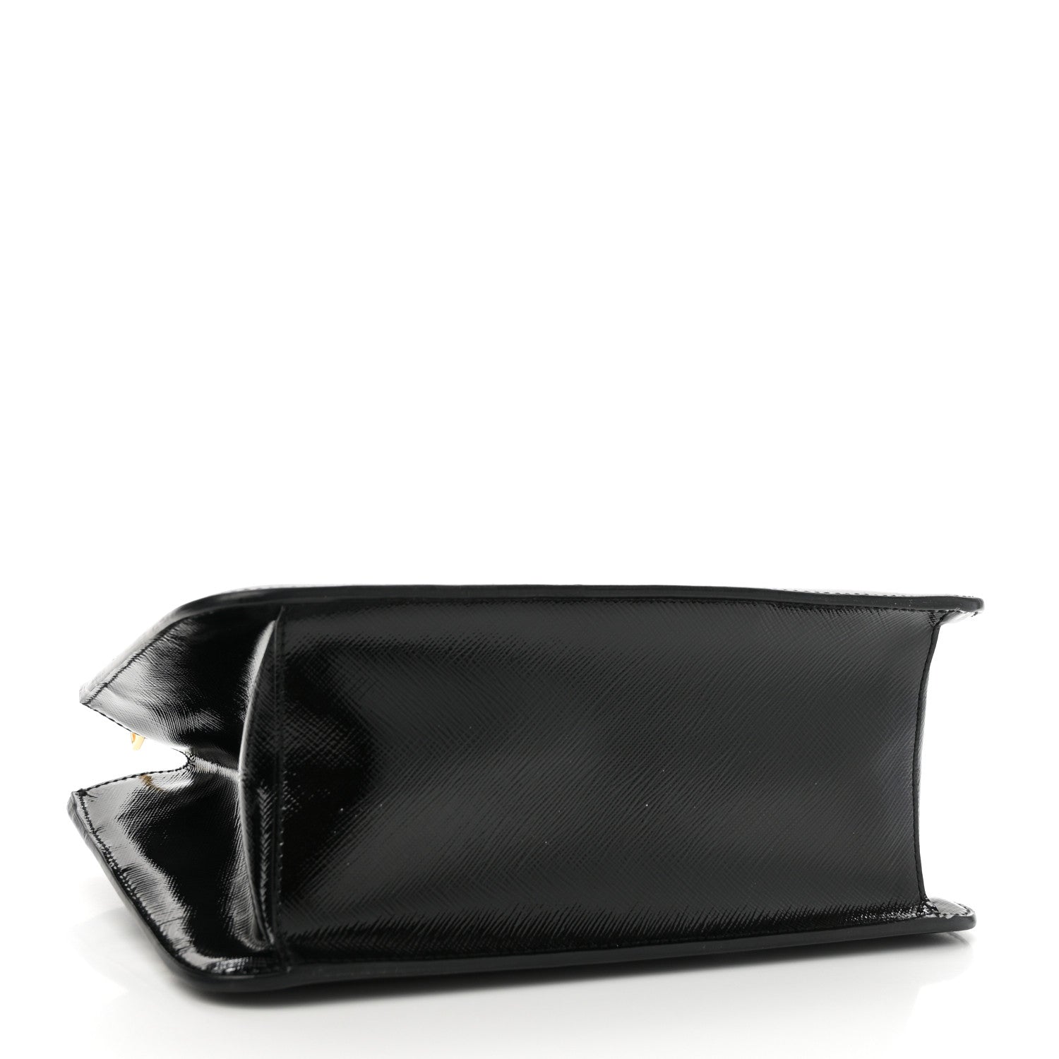 Prada Saffiano Vernice Mini Galleria Double Zip Black 4 of 9