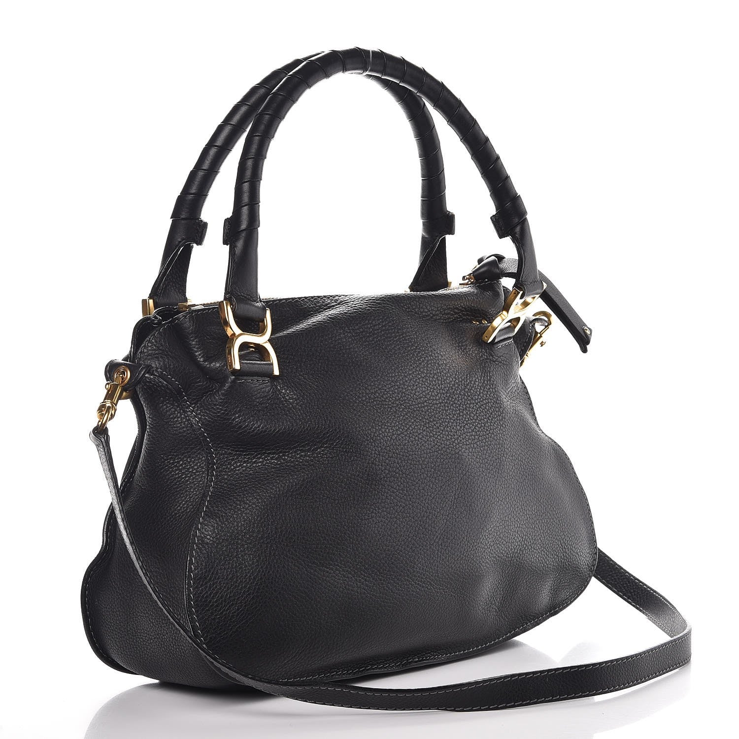 Chloe Calfskin Medium Marcie Satchel Black 4 of 10