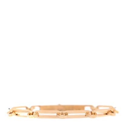 Hermes 18K Yellow Gold Diamond PM Kelly Chaine Bracelet SH 2 of 4