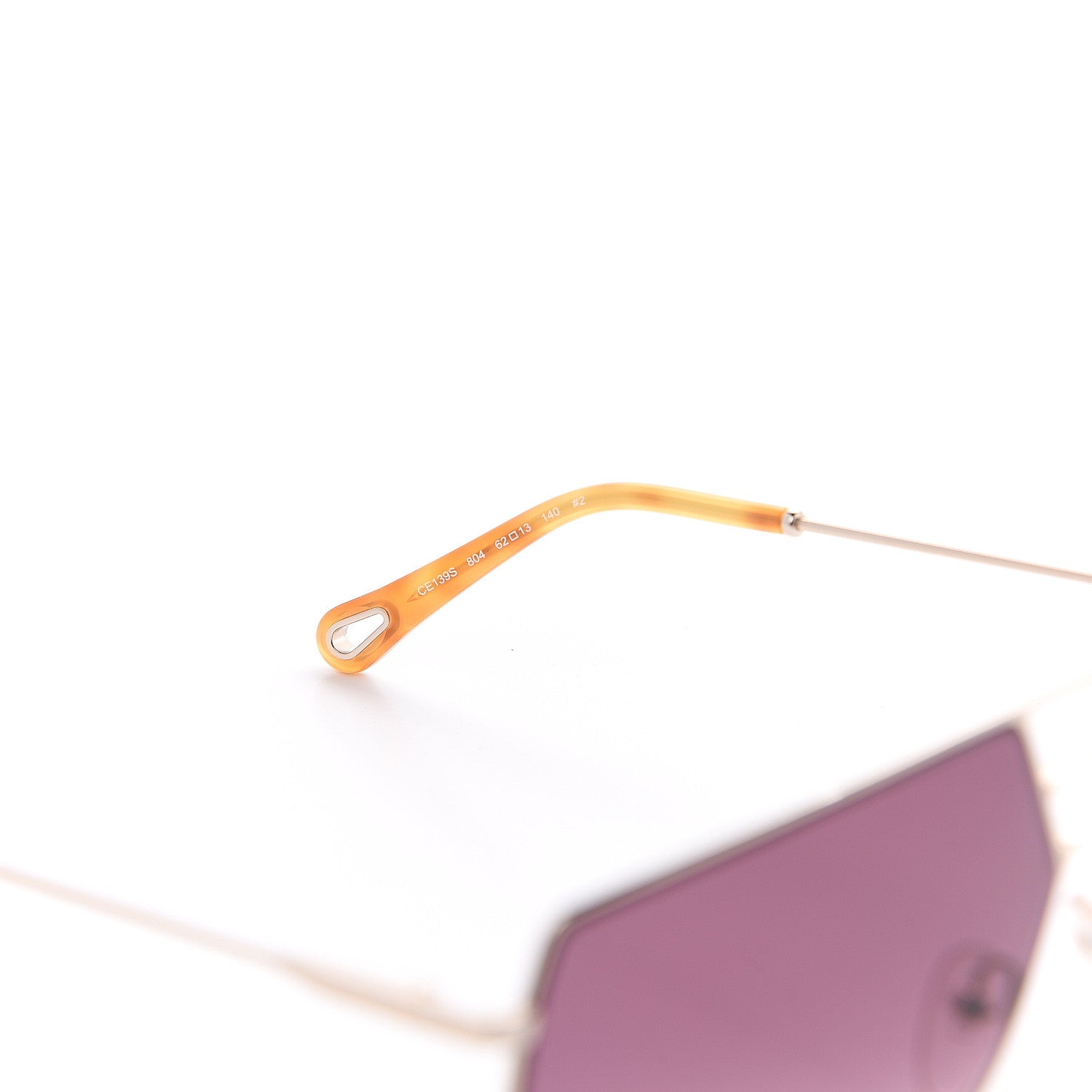 Chloe Aviator Sunglasses CE139S Gold Wine 5 of 8