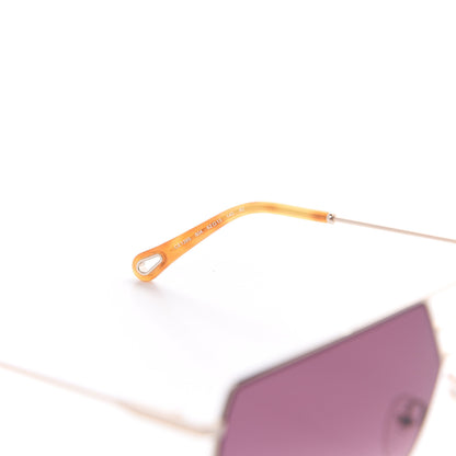 Chloe Aviator Sunglasses CE139S Gold Wine 5 of 8